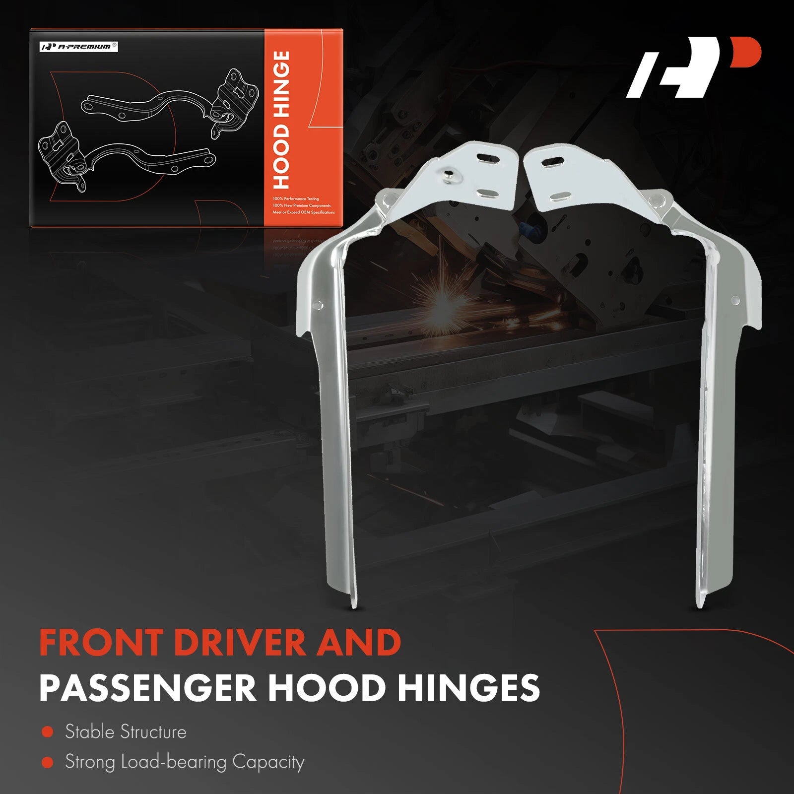 2X Hood Hinges for Ford F-150 F-250 F-350 (1987–1997)