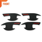 Matte Black  Door Handle Insert Bowl Trim for Mitsubishi Triton L200 (15-22)