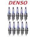 Set of 10 Double Platinum Spark Plugs for BMW Dodge Ford Honda Jeep Mazda