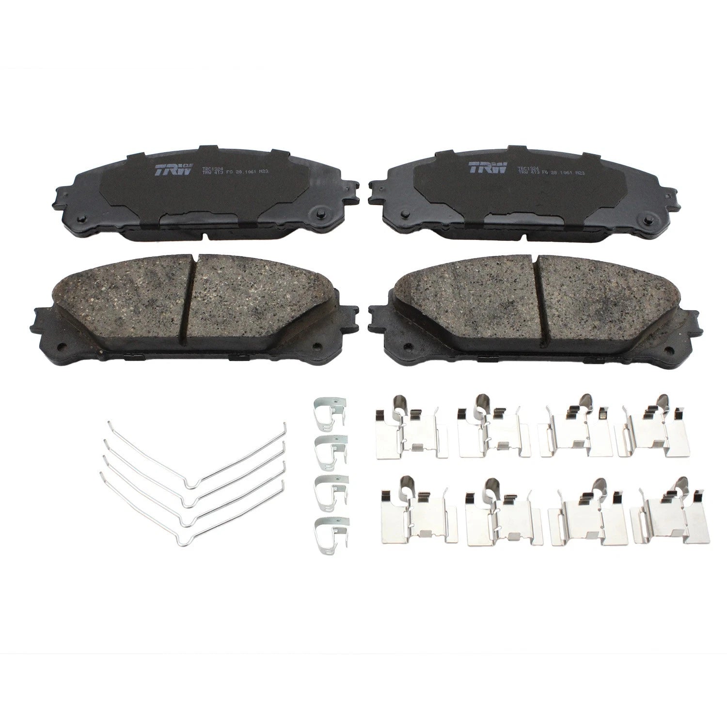 DuraGo Front Rotors & TRW Pro Ceramic Disc Brake Pads Kit for Highlander Sienna (2014–2020)
