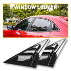 Gloss Black Side Window Louver Shutter Cover for Honda Civic Hatchback (2016–2020)
