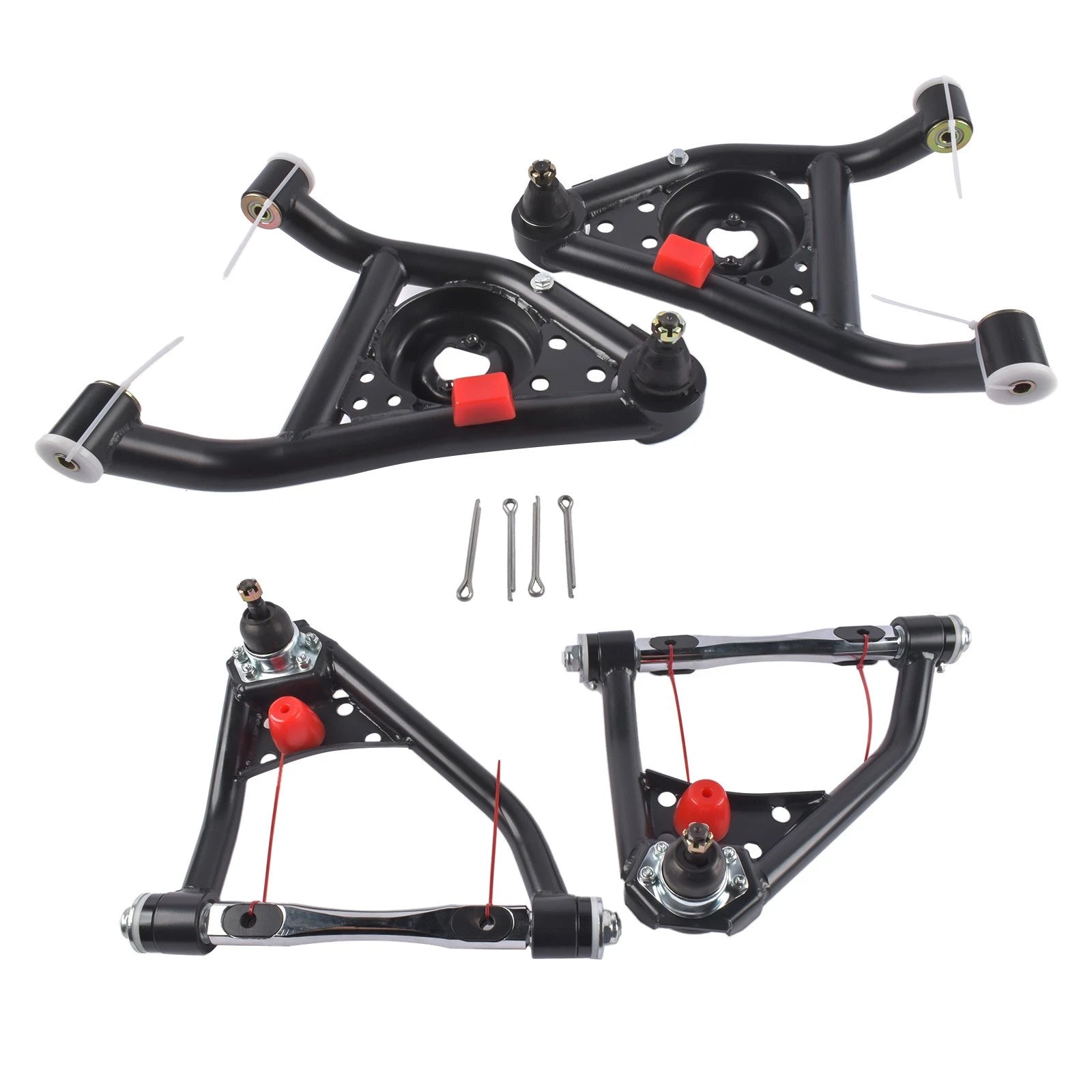 Set of 2 Front Upper Lower Control Arms for Chevy Nova (1968–1974)