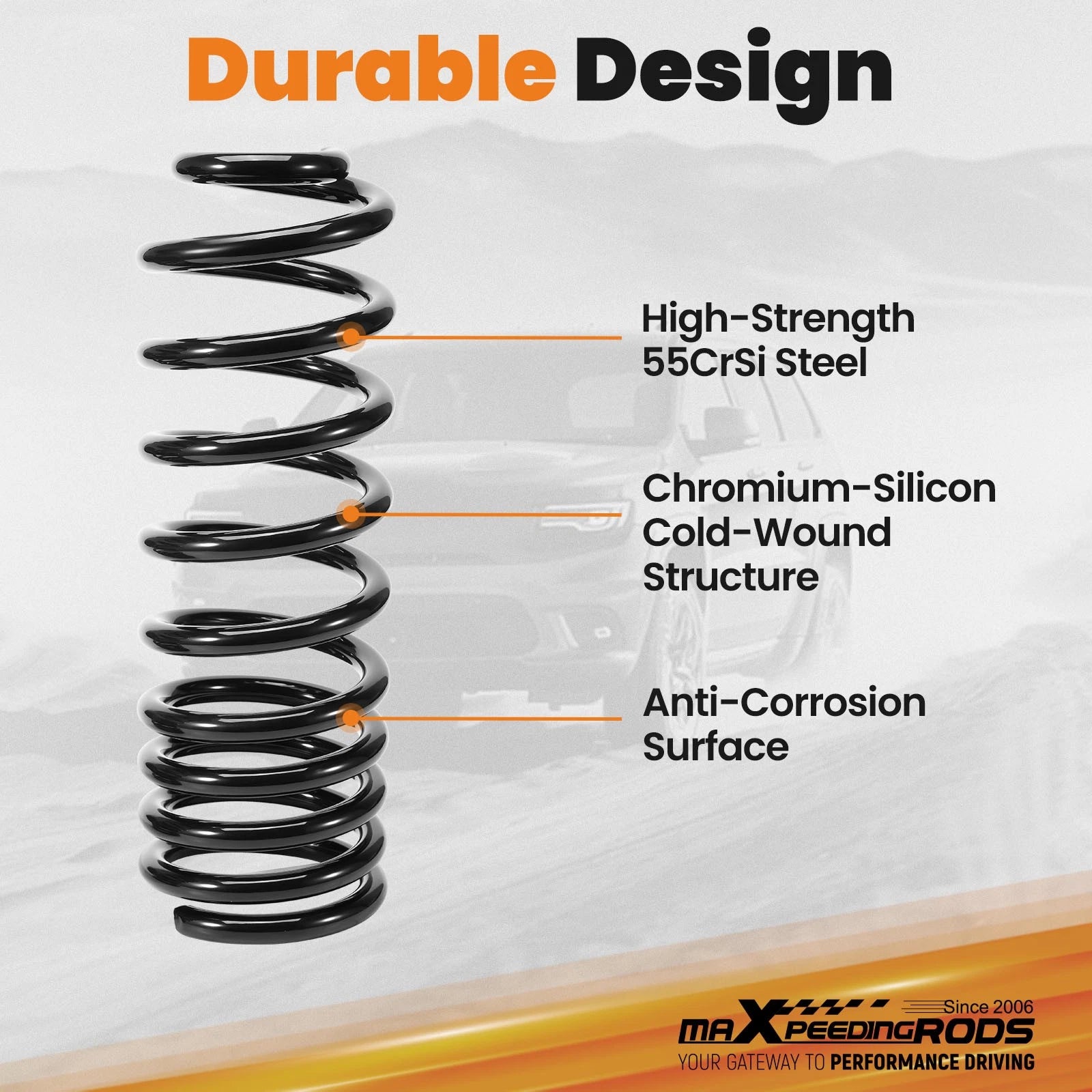 Rear Lift Kit Coil Spring for Dodge Ram 1500 2WD/4WD (2009–2018)