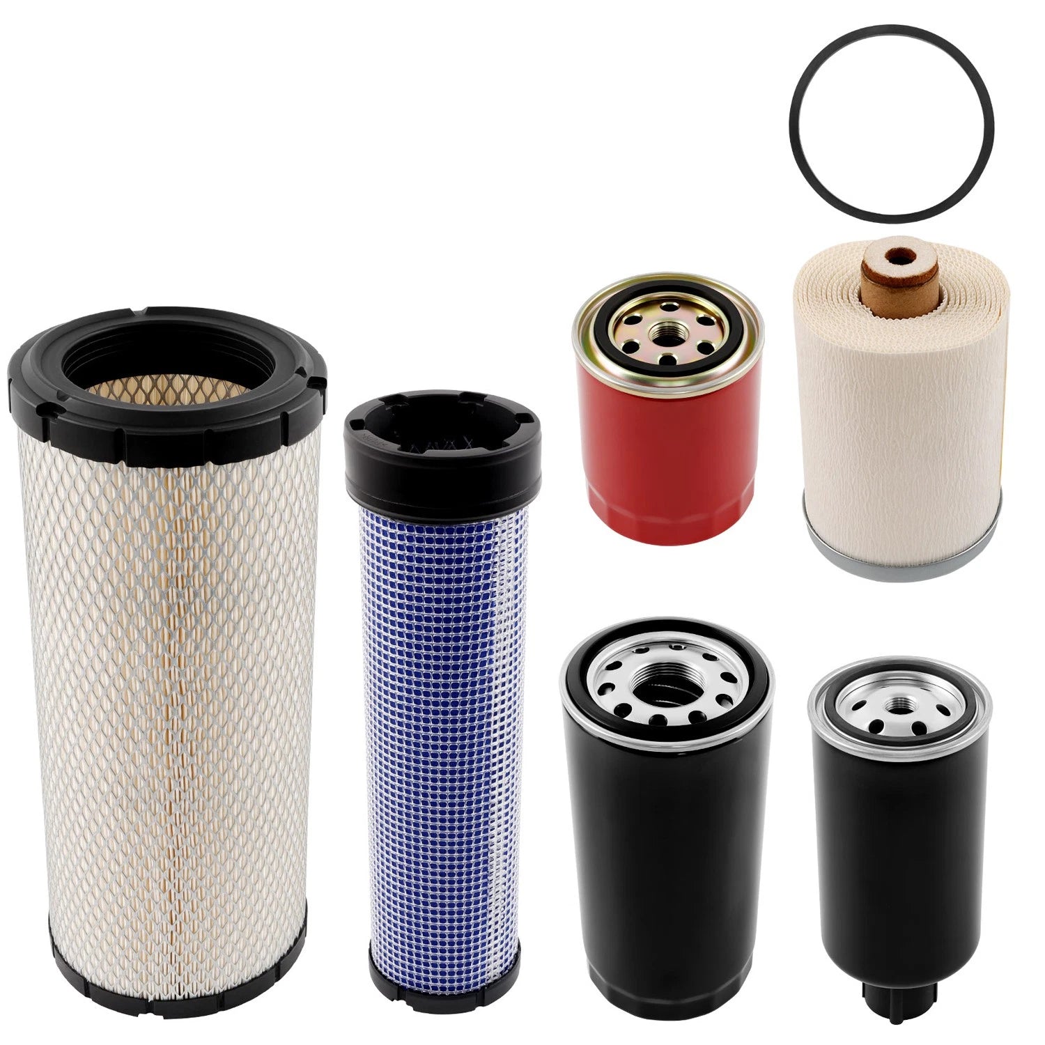 6Pack Air Oil Fuel Filter Kit for Mahindra 4540 4550 (2015–2020) 006000455F1 006000456F1