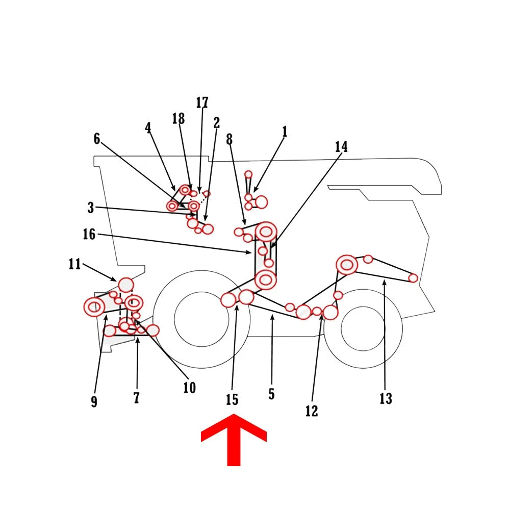 Triple Band Traction Belt for Massey Ferguson 550 (834176M1)