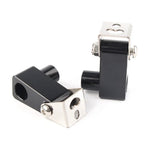 Fog Light Bracket for Motorcycle - Metal Alloy Black