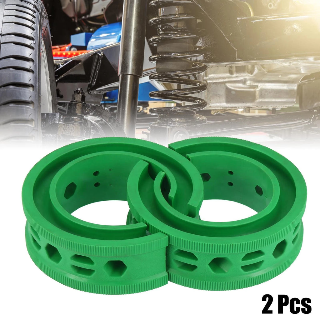 2X Green Coil Spring Rubber Buffer for Ford Chevy (Universal E Type)