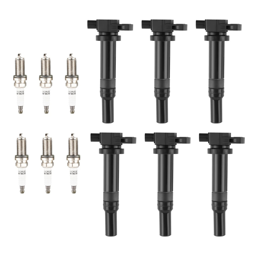 6 Ignition Coils & Spark Plugs for Hyundai Santa Fe Kia Magentis (2001–2006) UF558 5018