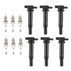 6 Ignition Coils & Spark Plugs for Hyundai Santa Fe Kia Magentis (2001–2006) UF558 5018