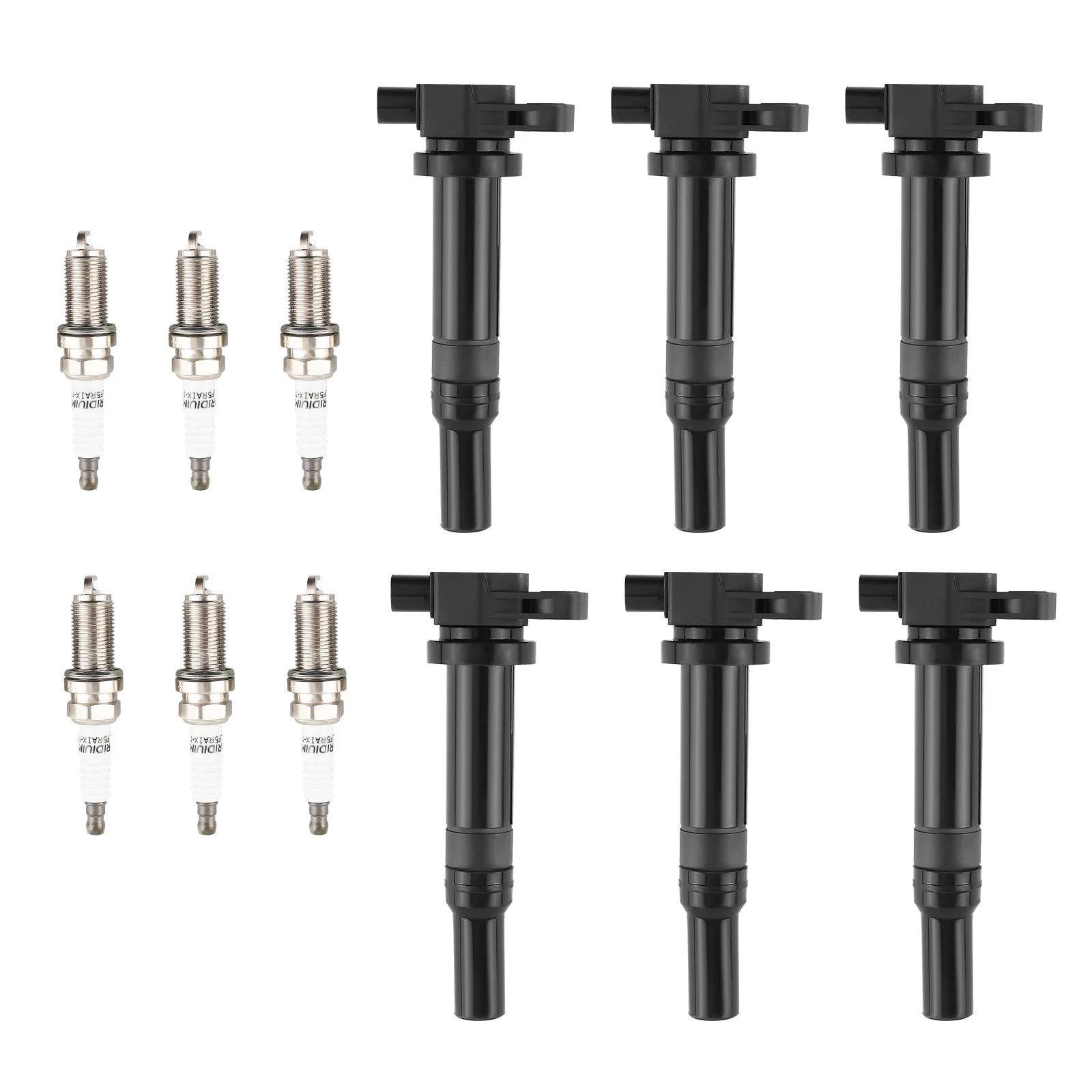 6 Ignition Coils & Spark Plugs for Hyundai Santa Fe Kia Magentis (2001–2006) UF558 5018