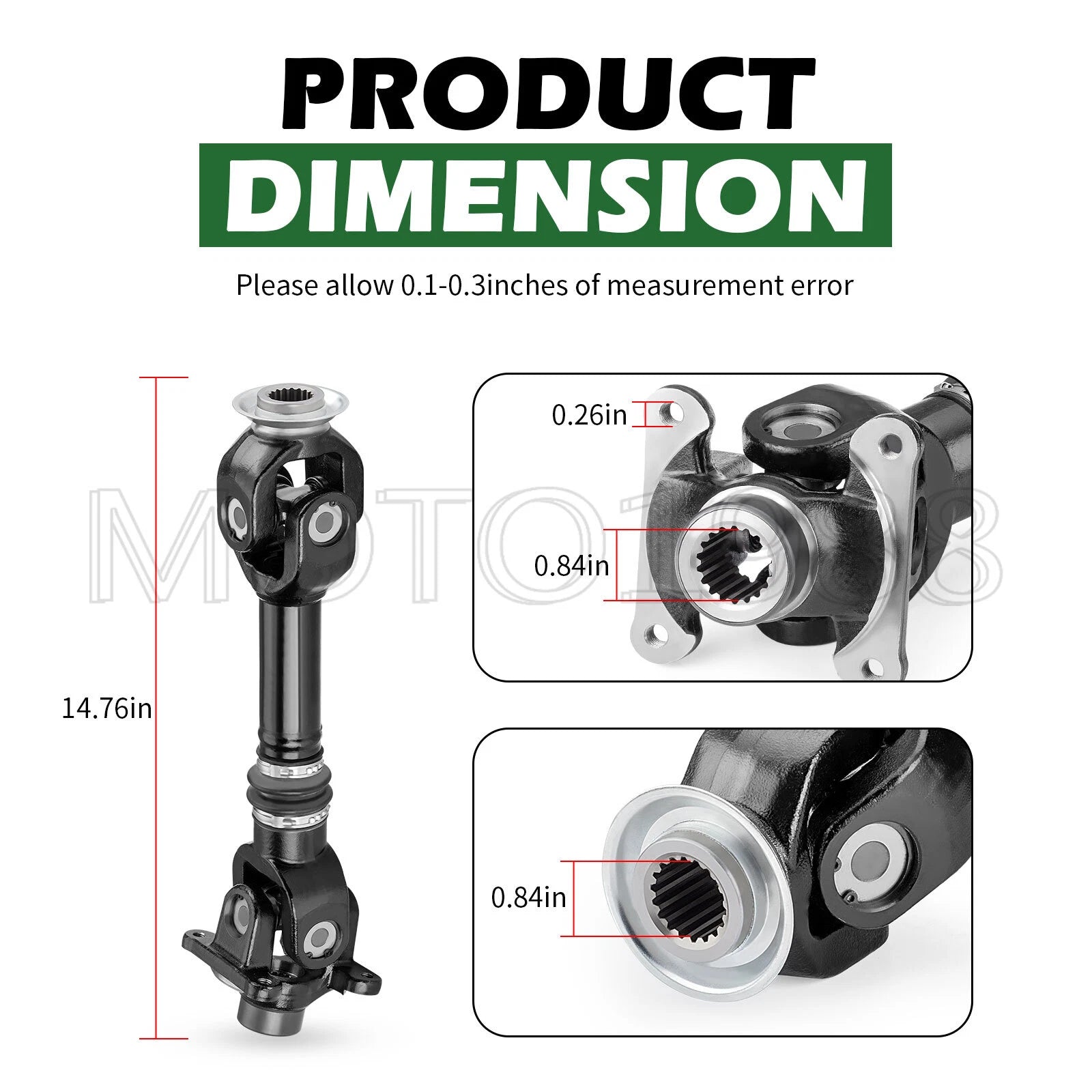 Rear Propeller Drive Shaft for Can-Am Outlander Renegade 500/650/800 (2006–2023)