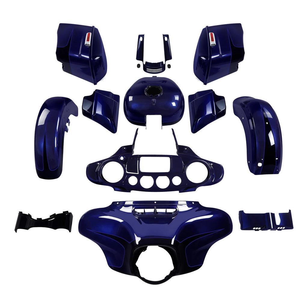 Fairing Bodywork for Harley Touring Street Glide (2014–2023) Zephyr Blue/Black