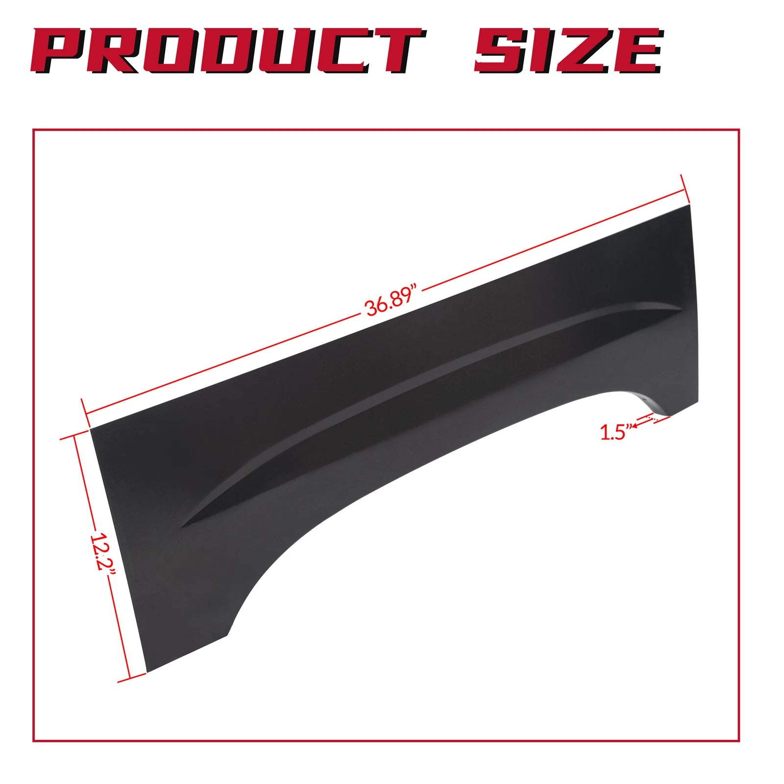 Upper Rear Wheel Arch Repair Panel Pair for 1999-2007 Chevy Silverado GMC Sierra