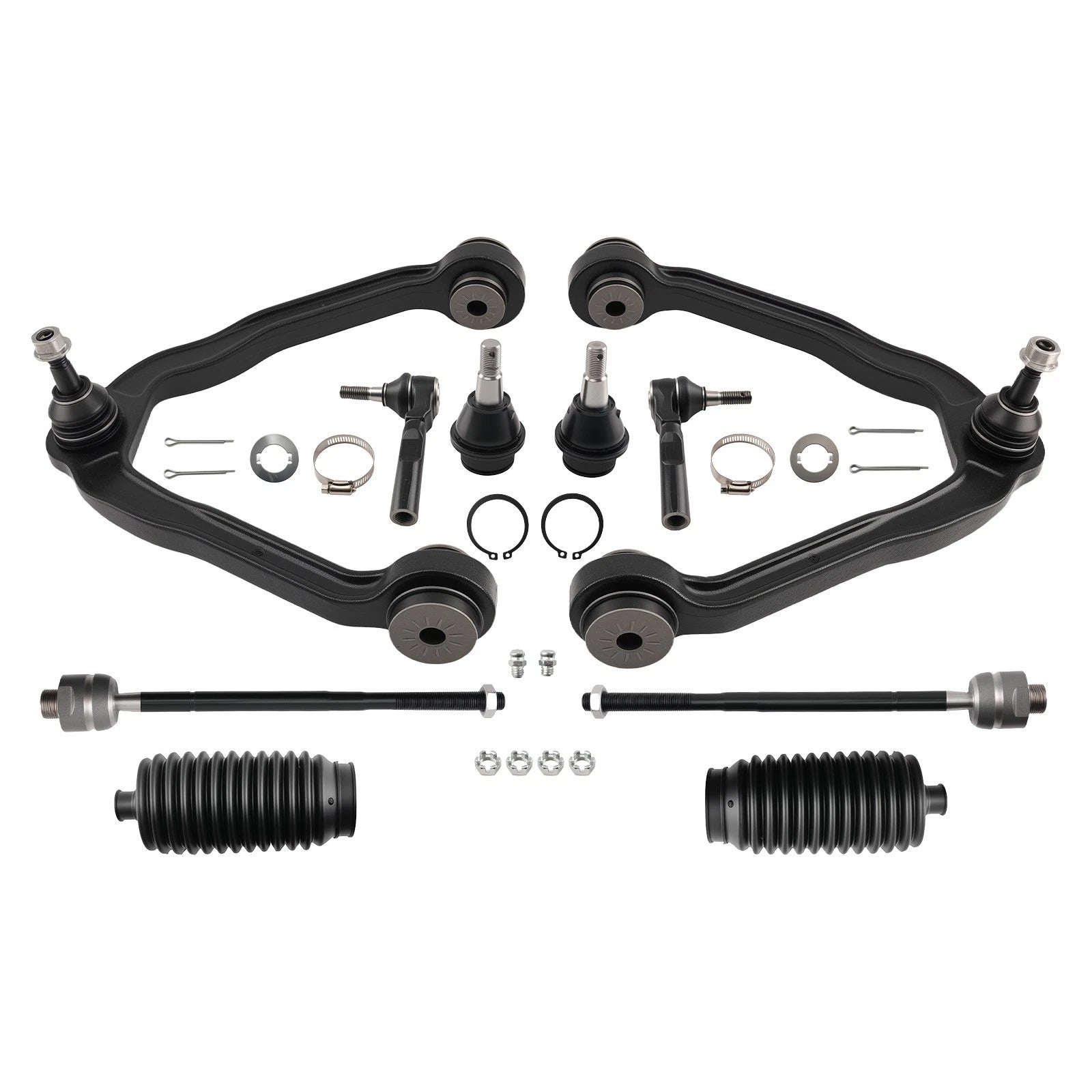 Front Upper Control Arm with Ball Joint & Tie Rod Assembly for Chevy Express 2500 (2015–2017)