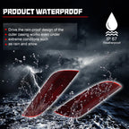 2X Red Reflector Panel for Ford Focus Hatchback (2015–2018)