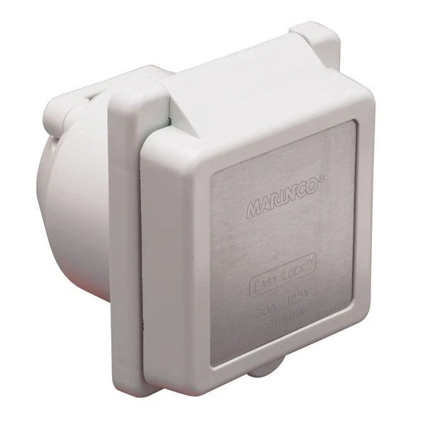 Marinco 30 Amp 125V Shore Power Inlet 301EL-B for Marine Applications
