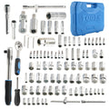 108PCS Mechanics Tool Kit for (1/2 & 1/4 Drive, 10-32mm)