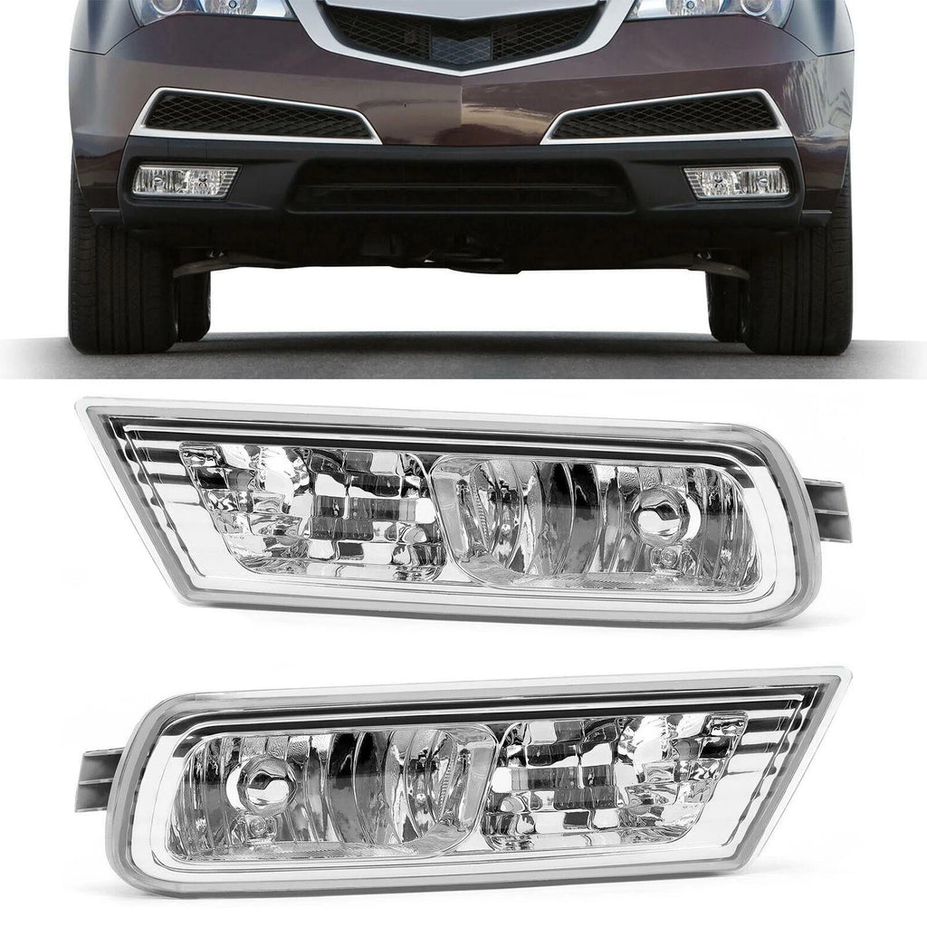 Pair Front Bumper Fog Lights for Acura MDX (2010–2013)