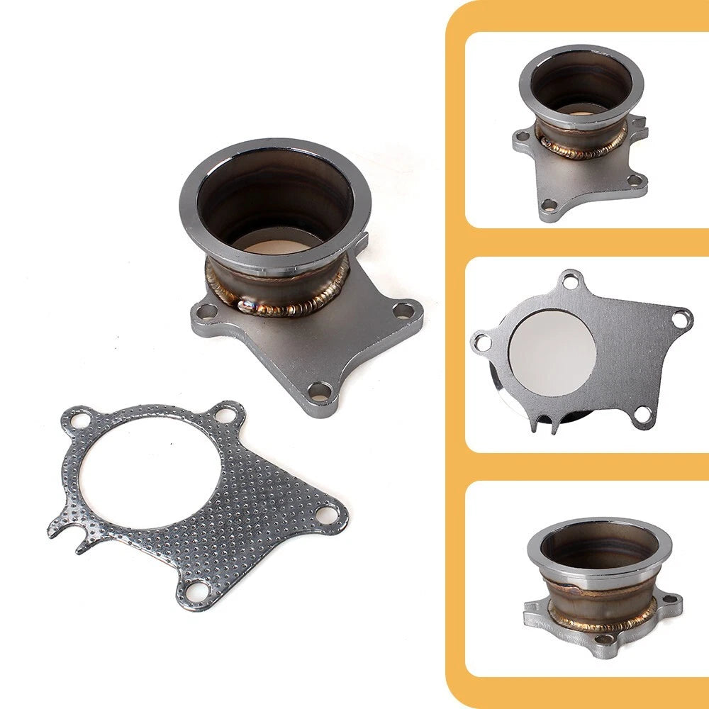 Turbo Exhaust Down Pipe 5 Bolt Flange to 3 Inch V-Band Adapter for T3 T4