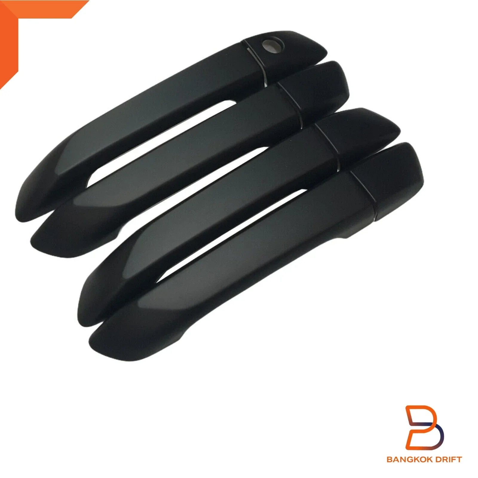 Matte Black Door Handle Cover Trim for Isuzu D-Max Ute SX (2020-2023)
