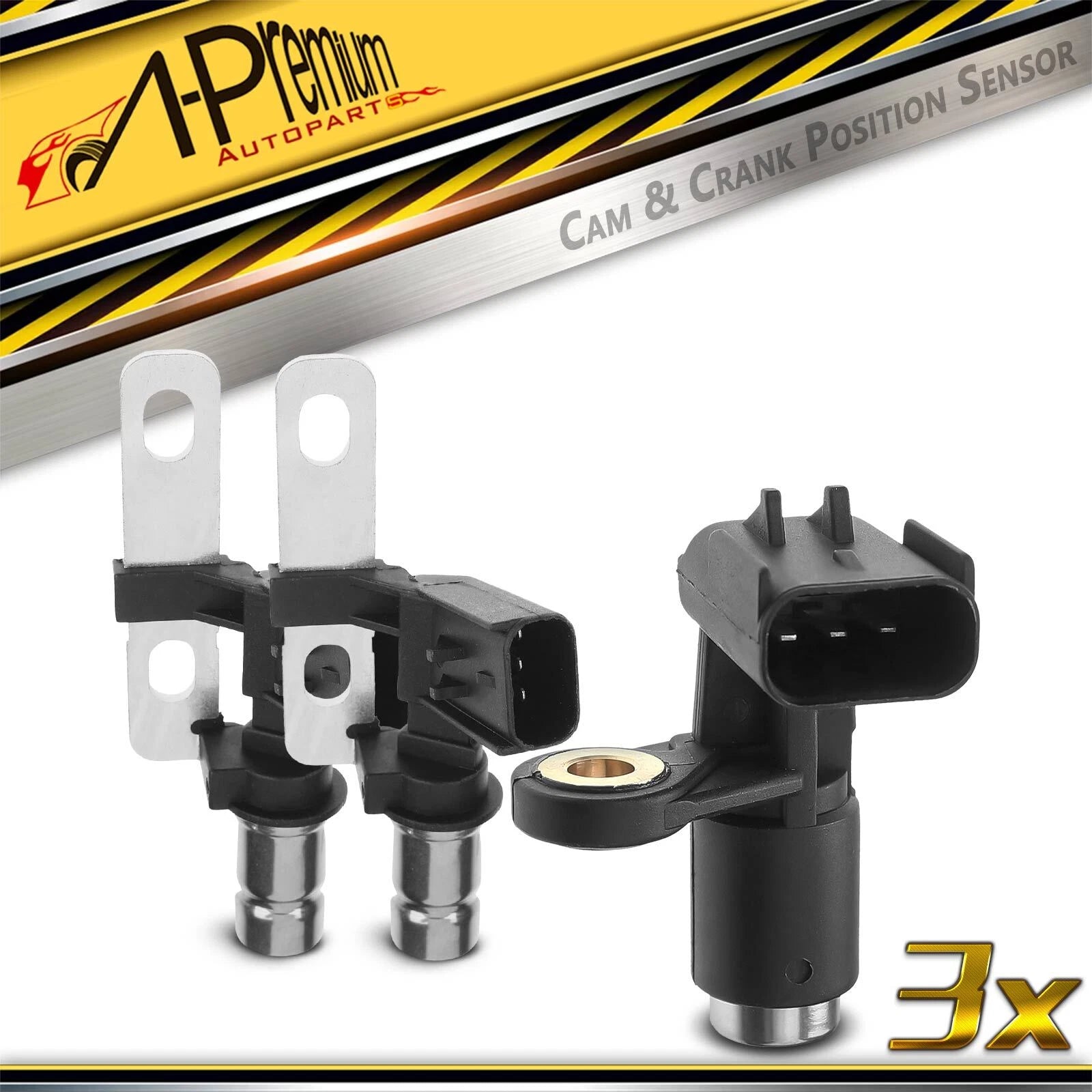 2X Camshaft Crankshaft Position Sensor for Jeep Wrangler TJ (2006)