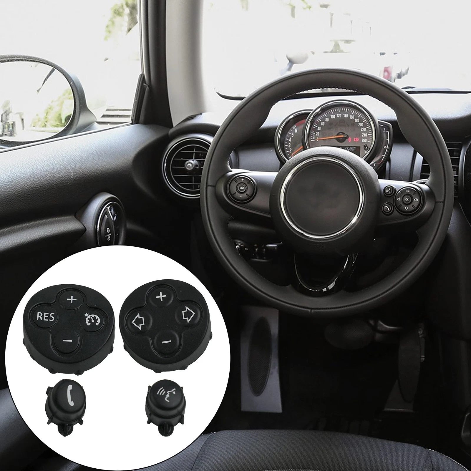 Steering Wheel Controls Replacement Covers for Mini