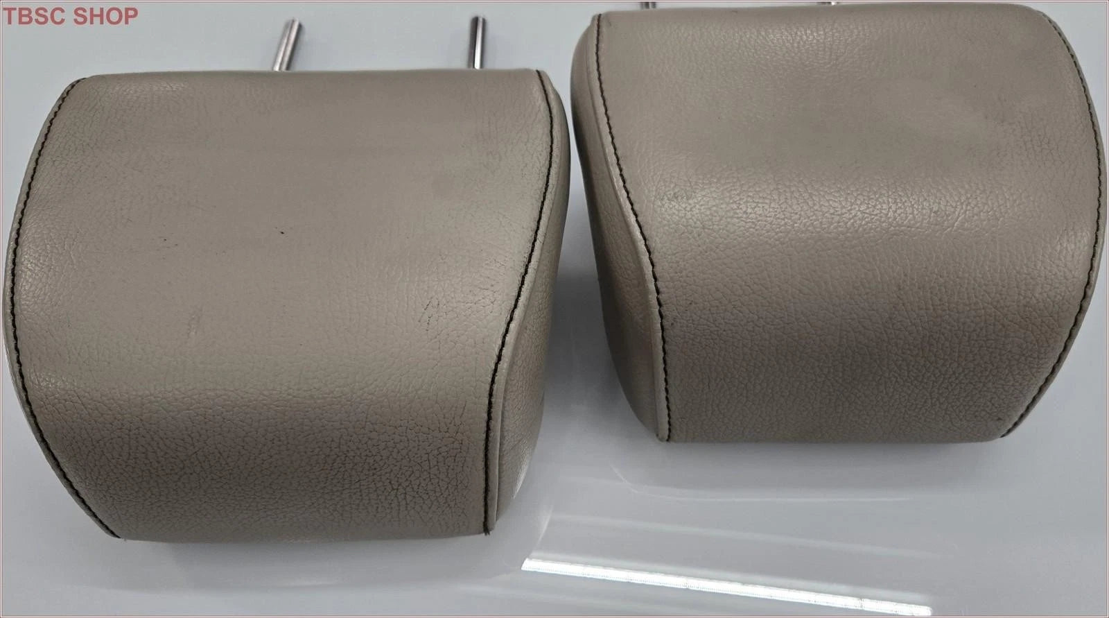 Set of 2 Headrests for Ford Flex (2009–2012) Beige Leather
