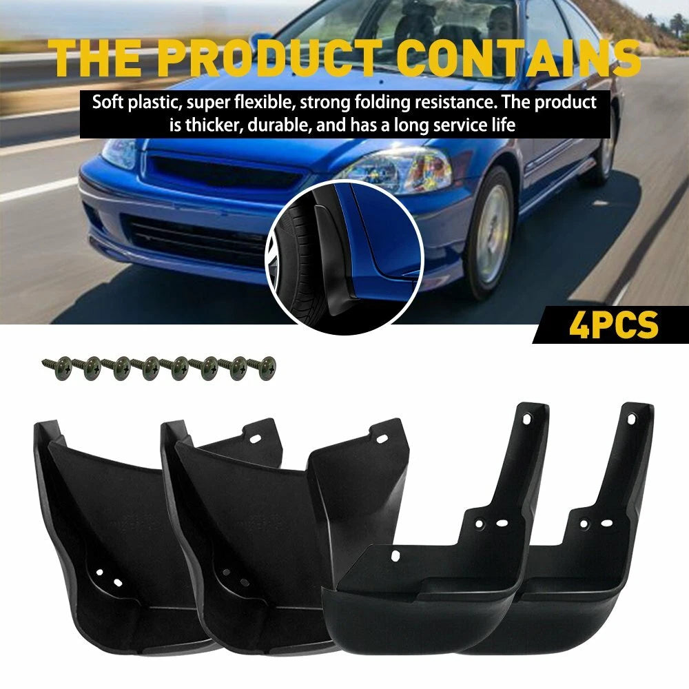 Mud Flaps Splash Guards for Honda Civic Coupe Sedan (1996–2000)