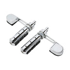 Chrome Anti Vibration Stirrup Heel Foot Rest Pegs for Harley Softail (2000–2023)