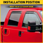 Rear Outside Door Handle Black Passenger Side Right RH for Super Duty V (2008–2010)