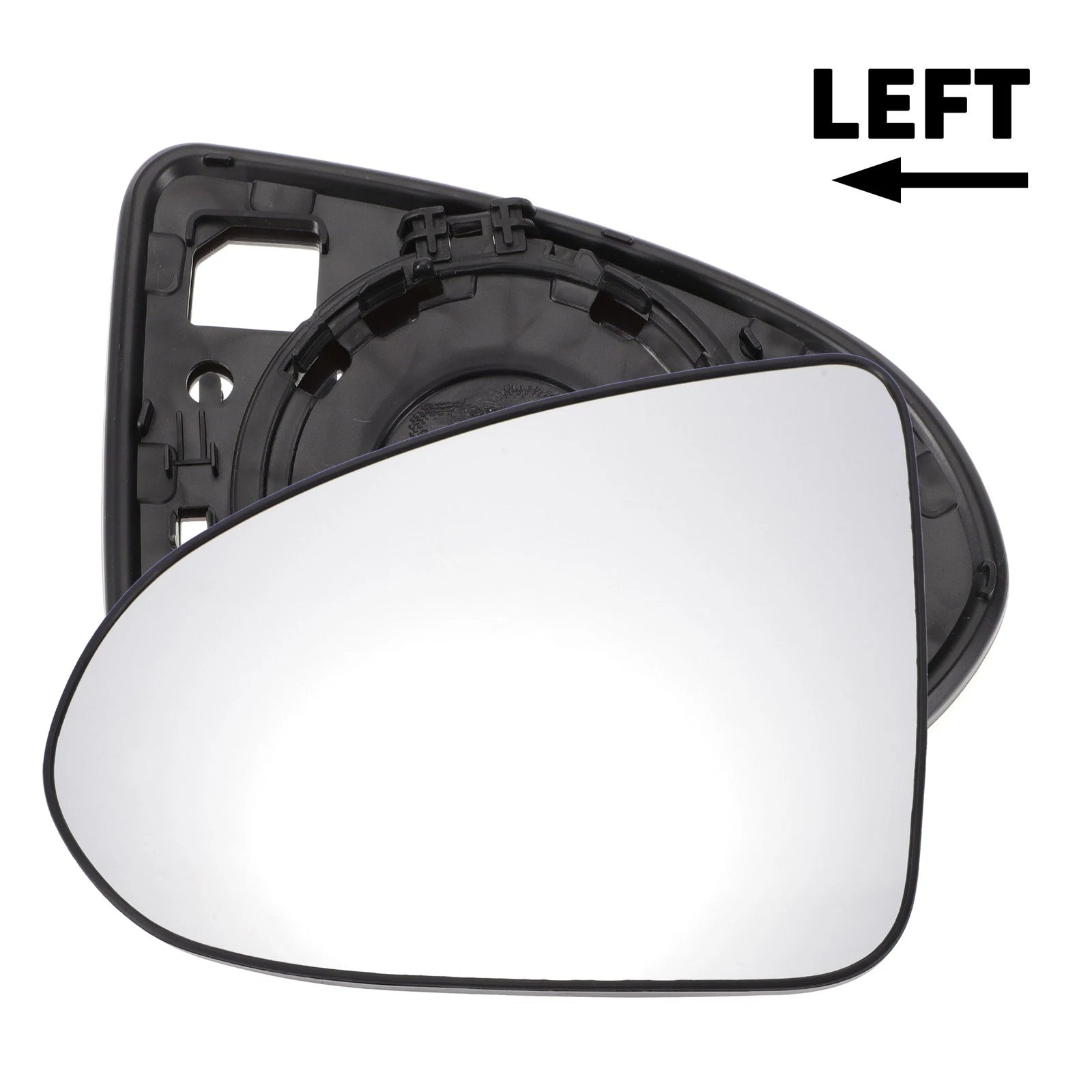 Left Side White Mirror Glass for Hyundai Sonata (2020–2022)