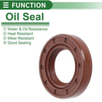 Set of 5 Oil Seal Rotary Shaft Seal FKM Rubber 20x35x7mm