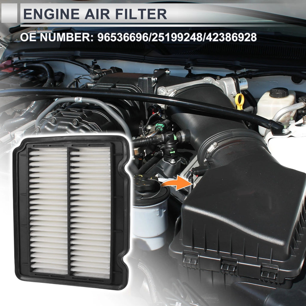 Car Engine Air Filter No. 96536696 for Chevrolet Aveo 1.6L (2004–2011)