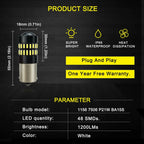 LED Reverse Backup Light Bulb for RV Camper Trailer (1156 BA15S)