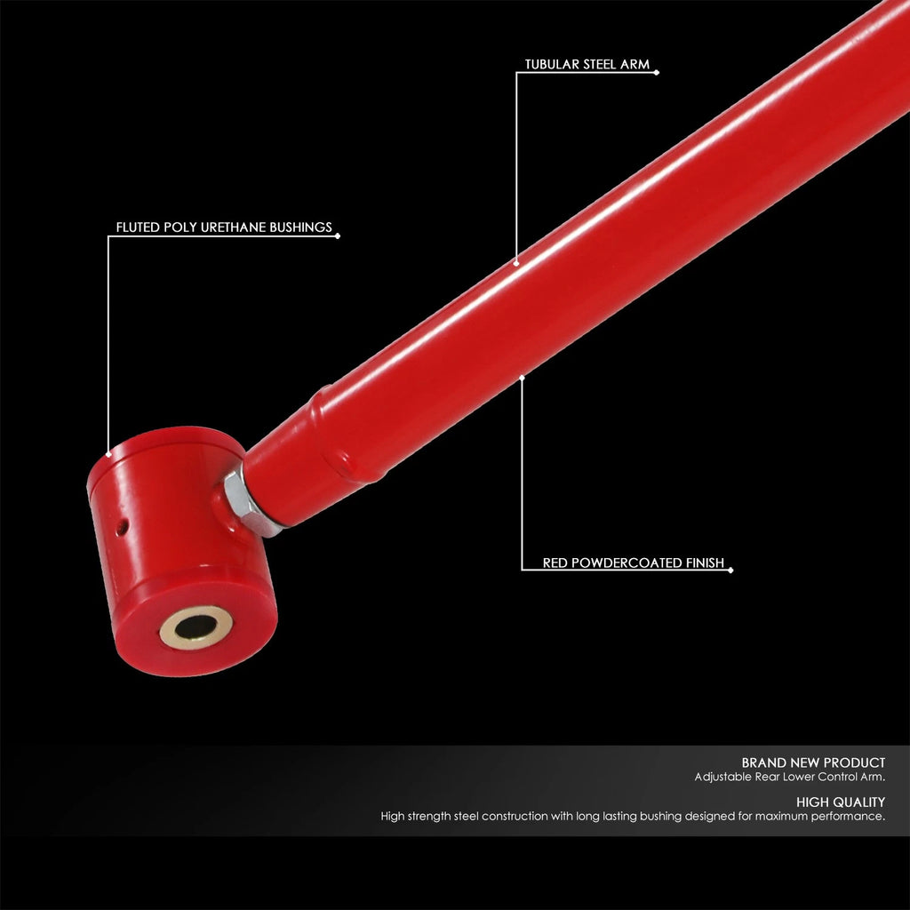Set of 2 Red Rear Lower Control Arms for Avalanche Suburban Yukon XL 1500 (2000–2013)