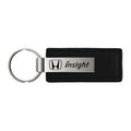 Black Leather Keychain - Officially Licensed for Honda Insight
