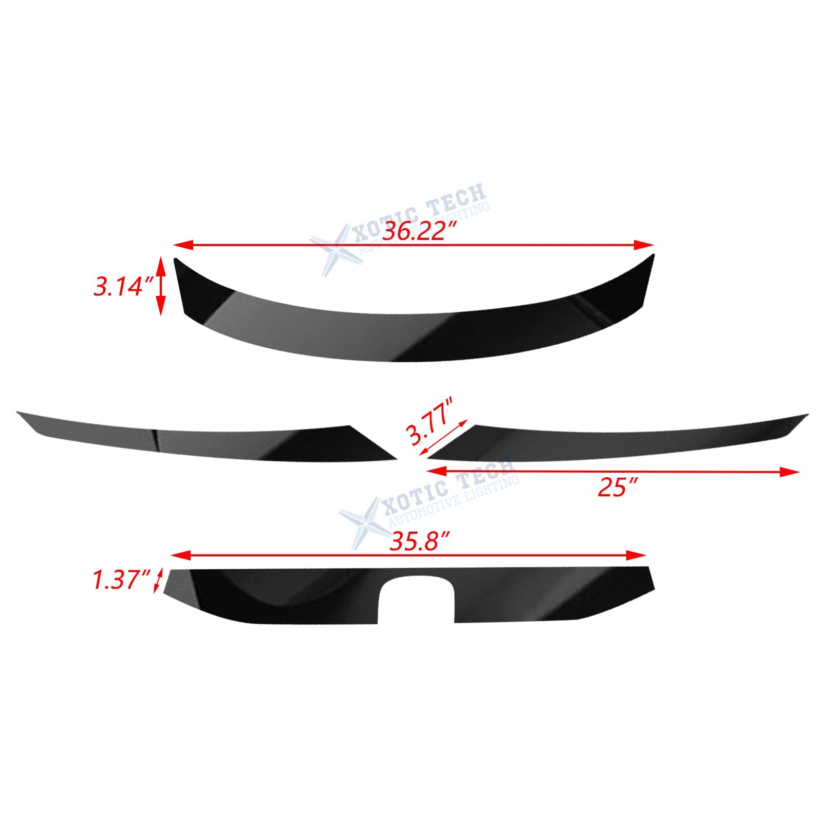 Glossy Black KK Vinyl Front Grille Chrome Delete for Honda Civic (2016-2021)