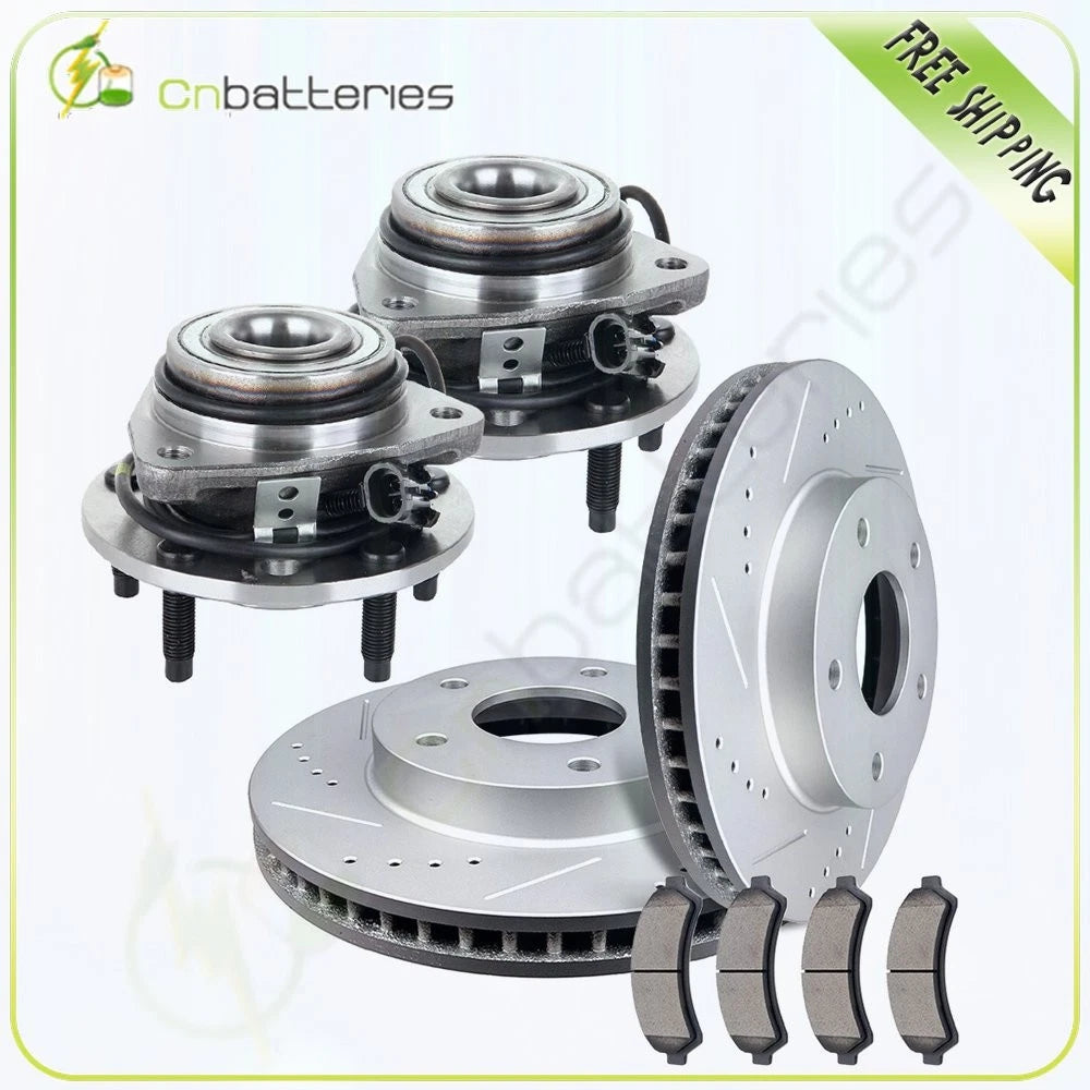 Front Drilled Brake Rotors & Ceramic Pads for Isuzu Hombre (1998–2000)
