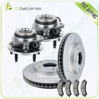 Front Drilled Brake Rotors & Ceramic Pads for Isuzu Hombre (1998–2000)