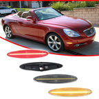 Set of 4 Amber Red LED Side Marker Lights for Lexus SC430 (2002–2010)
