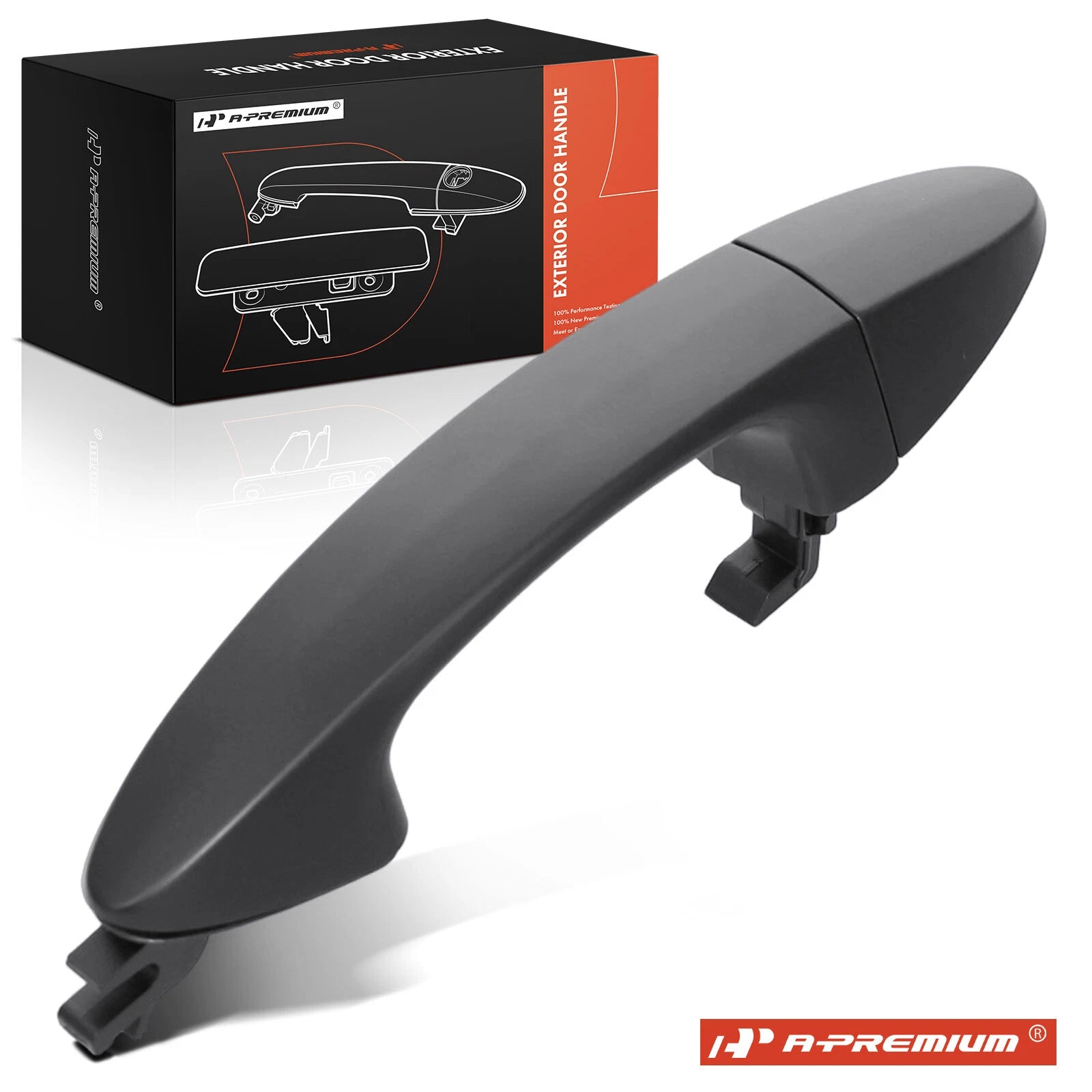 Rear Left or Right Black Exterior Door Handle for Ford Fiesta (2011–2019)
