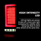 HECASA LED Rear Tail Lights Brake Lamp for Toyota Tacoma (2016–2023)