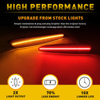 Set of 4 Smoked LED Side Marker Lights for Chevy Corvette C6 (2005–2013)