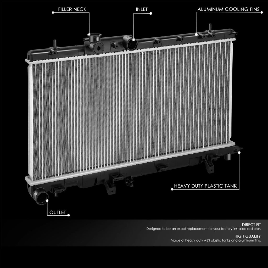 Aluminum Radiator DPI2704 for Saab 9-2X (2003–2007) Turbo 2.0L/2.5L
