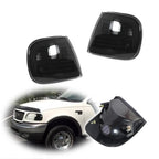 Set of 2 Black Corner Lights for Ford F150 Expedition (1997–2004)