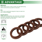 Set of 5 Oil Seal Rotary Shaft Seal FKM Rubber 25x33x4.5mm
