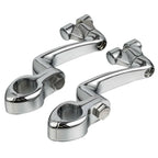 1 1/4" Adjustable Engine Guard Foot Pegs for Harley