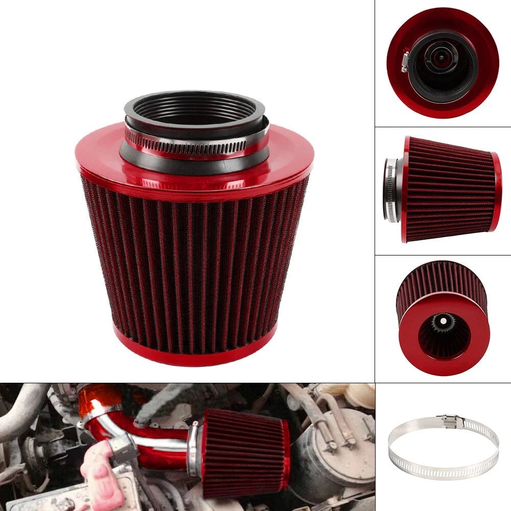 3" Cold Air Intake Cone Filter for High Flow Applications