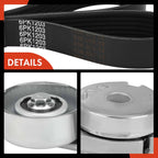 2X Serpentine Belt Drive Component Kit for Nissan Versa (2007-2012)