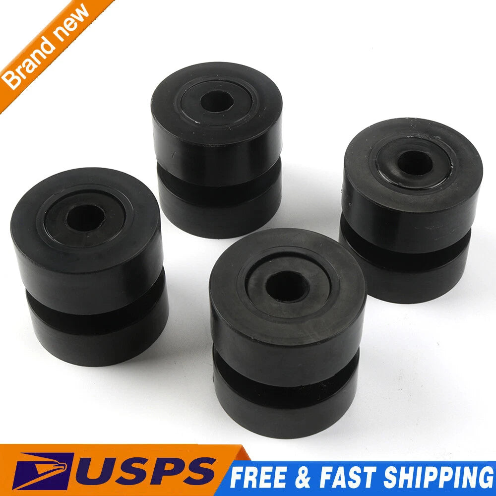 Set of 4 Exhaust Polyurethane Bracket Bushings for Peterbilt
